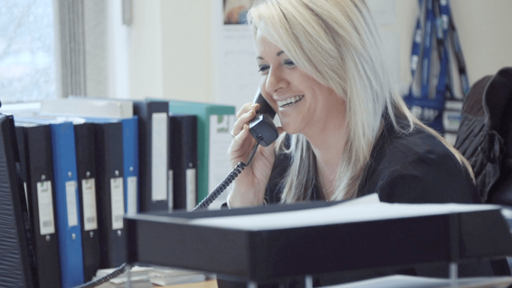 A member of the Busch Tech team